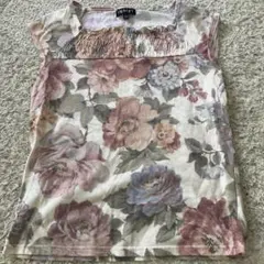 INDIVI フラワープリント 半袖Tシャツ 38のサムネイル