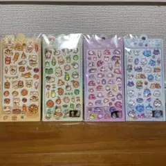 ぷくぷくシール 3D立体　ボンボンドロップ風シール うるちゅる　4枚セット