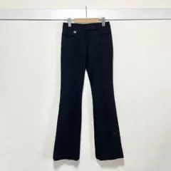 マイケルコース フレアパンツ 黒 美脚 オンワード樫山 センタープレス オフィス