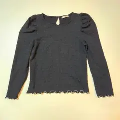 WILLSELECTION メロウフリル パフスリーブ カットソー M ブラック