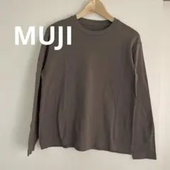 無印良品　レディース　コットン 長袖Tシャツ L