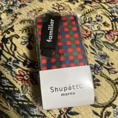 familiar Shupatto エコバッグ ミニマル 赤チェック　M