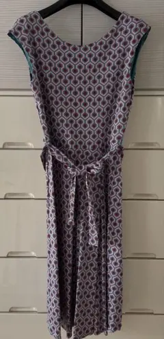 WEEKEND MaxMara ノースリーブワンピース 幾何学模様 Mのサムネイル