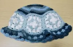ハンドメイド 毛糸 バケットハット