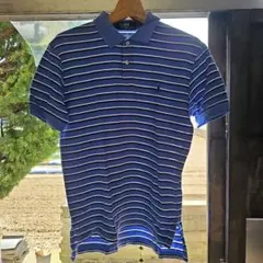 90s　Polo by Ralph Lauren 青白ストライプ M