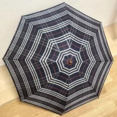 ◎新品タグ付◎ BURBERRY バーバリー 折り畳み傘 ネイビー チェック柄