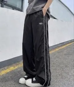 サイドダブルラインナイロントラックパンツ / ジャージ / トラックパンツ