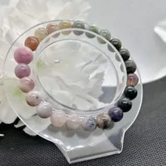 断捨離ブレス　トルマリン　ブレスレット　約8ｍｍ　約16cm 　ミックスカラー