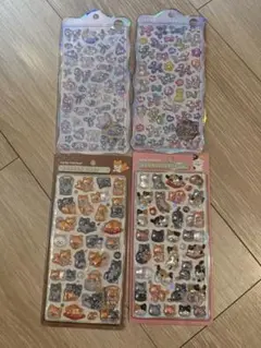 c*y様 ボンボンドロップシール　まとめ売り　4枚セット　正規品　和柄　犬　猫