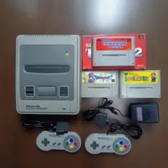 【動作未確認】 スーパーファミコン 本体 コントローラー 電源アダプター ソフト