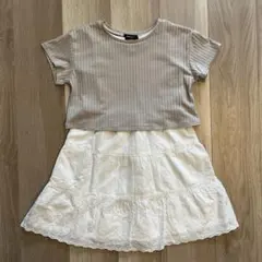 コムサイズム　キッズ130㎝　ワンピース(半袖セット)