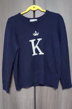 組曲　KUMIKYOKU ネイビー 長袖ニット 6