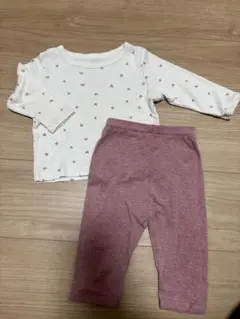 ベビー服 ハート柄　パジャマセット 70センチ