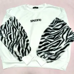 SPECIFIC ゼブラ柄スウェット☆トレーナー