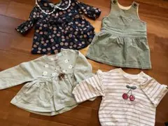 ベビー服セット 80cm 花柄 ストライプ