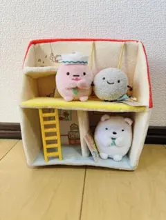 すみっコハウス、新品マスコットセット　タピオカ/しろくま/ほこり