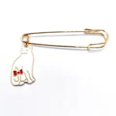 キルトピン　ブローチ　ねこ　猫　ネコ　ストール　マフラー　留め具　ピン