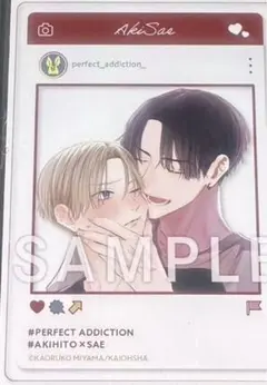 パーフェクトアディクション 購入特典 SNS風アクリルカード