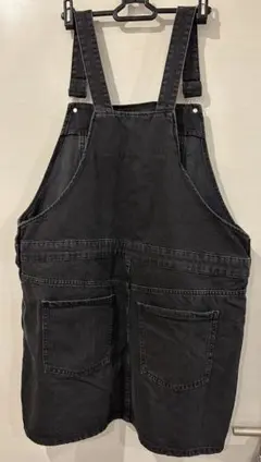 H&M ブラックデニム　サロペット