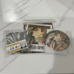 呪術廻戦　七海建人 缶バッジ フォトカードステッカー 名札