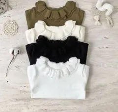 新品　二重襟フリル　ニット　ブラウス　ファミリア　べべ　好き