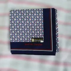 新品　ピエール　カルダン　pierre cardin 幾何学模様 ハンカチ　綿