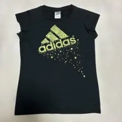adidas アディダス ロゴプリントTシャツ ブラックレディーストップス‼️のサムネイル