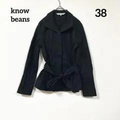 know beans ショート丈テーラードジャケット ウエストリボンのサムネイル