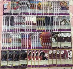 ワンピースカード 紫ドフラミンゴ デッキ デッキパーツ セット