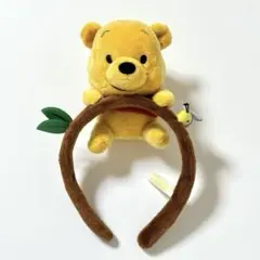 ディズニーリゾート　プーさん ぬいぐるみ付きカチューシャ