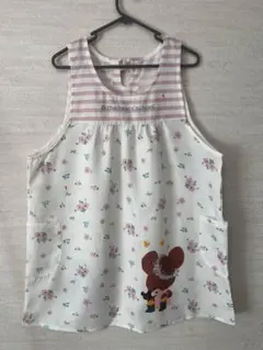 ★I234★新品　くまのがっこうボーダー×フラワーエプロン