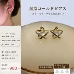価格変更 星型ゴールドピアス