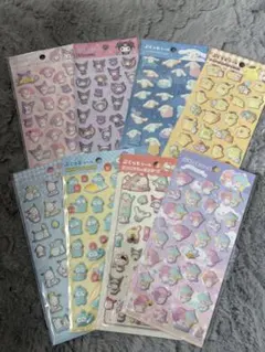 DAISO サンリオぷくっとシール　キャラクターシール 8枚セット