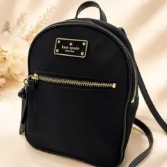 ✨極美品✨kate spade ミニ バックパック チェルシー 黒 ゴールド金具のサムネイル