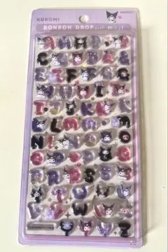 【正規品】ボンボンドロップシール　アルファベット　文字　クロミ