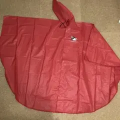 ミニーマウス レインポンチョ 赤　L