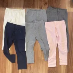 L*e様 UNIQLO GAP ベビー用レギンス 6点セット