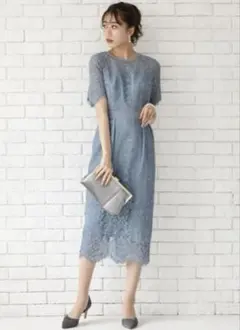 Aimer Acret　パネルレースタイトパーティードレス　オケージョンドレス