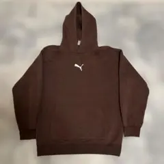 PUMA プーマ パーカー ブラウン Sサイズ