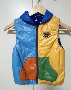 ミキハウスmiki house リバーシブル　暖か　ベスト　120cm