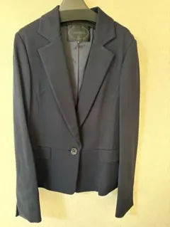 値下げ！UNTITLED ネイビー シングルボタンジャケット スカート