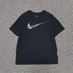 00s Nike カモフラージュロゴ Tシャツ ブラック 迷彩 y2k XL
