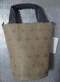 ラシット　バケツ型ショルダーバッグ 　グレー