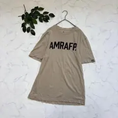 7786✾リーボック✾Tシャツ【L】半袖カットソー/ロゴタグ/ベージュ/プリントのサムネイル