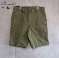 UNIQLO ユニクロ ハーフパンツ チノショーツ カーキ M メンズ 綿100