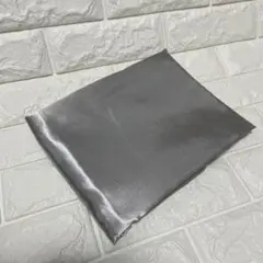 サテン 枕カバー シルク 2枚セット シルバー グレー 50x66cm 髪の毛
