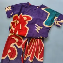 手作り 古布リメイク 大漁旗 半袖ブラウス チュニック - メルカリ