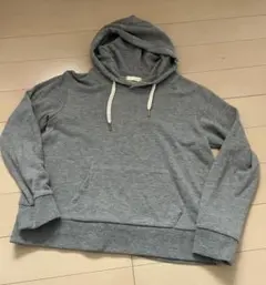 【お値下げしました】アース フード付きパーカー トレーナー グレー