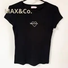値下げ‼️早い者勝ち‼️美品✨MAX&Co. マックスアンドコー　半袖Tシャツ　黒Tのサムネイル