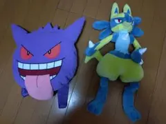 ポケットモンスター 顔型リュック・ゲンガー&ぬいぐるみ・ルカリオ
